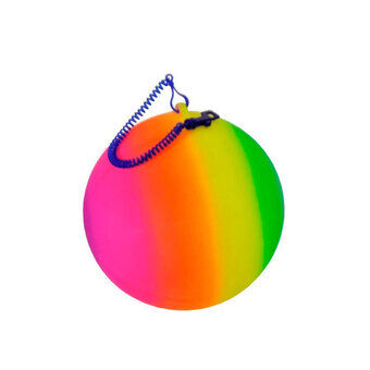 Regnbueball på snor, 21 cm.
