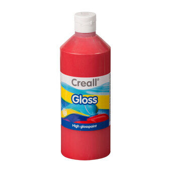 Creall Gloss Blankmaling Rød, 500 ml