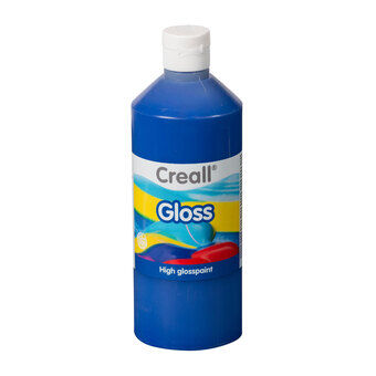 Creall gloss glans maling blå, 500ml