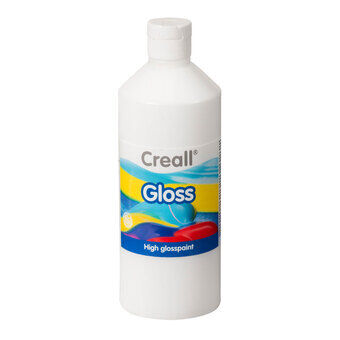 Creall gloss gloss maling hvit, 500ml