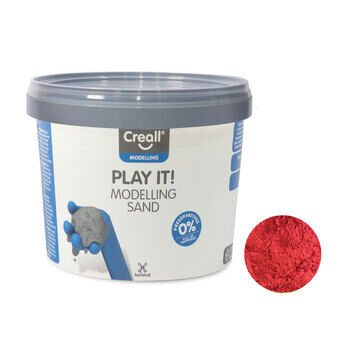Creall Play It Spille Sand Rød, 750 gr.
