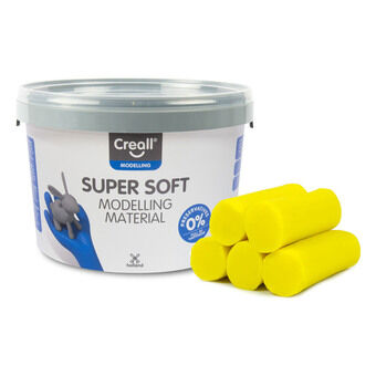 Creall supersoft leire gul, 1750gr.