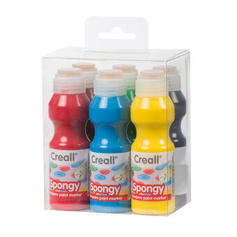 Creall Spongy Paint Sticks, 6x70ml
Creall Spongy Malestifter, 6x70ml