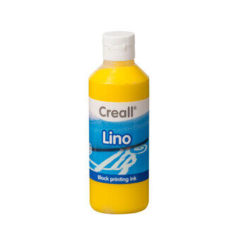 Creall lino block print maling gul, 250ml