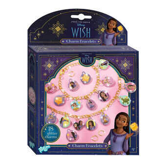 Disney Wish - Lag glitrende armbånd med amuletter