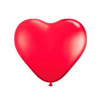 Hjerteballonger-røde, 8 stk.