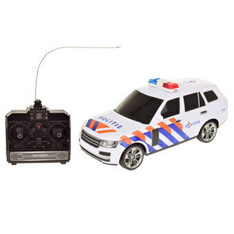 Politi-RC-bil med lys og lyd