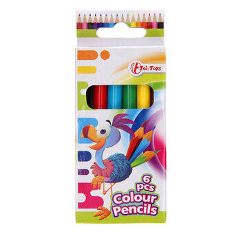 Fargede blyanter, 6 stk.