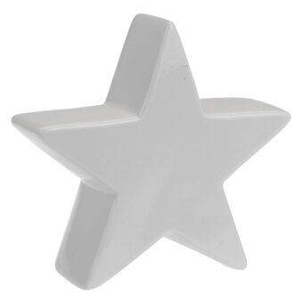 Dekor stjerne hvit