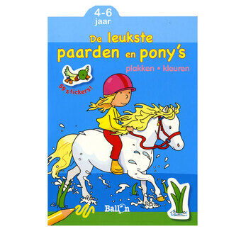 Lim og farge - De søteste hestene og ponniene, 4-6 år.