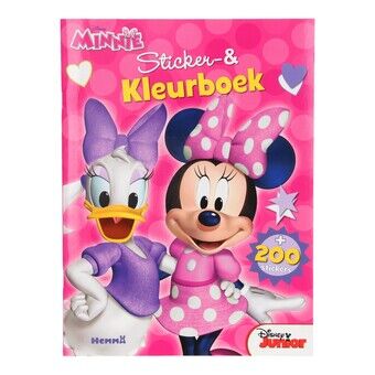 Minnie Mouse klistremerke- og fargeleggingsbok