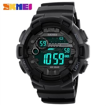 SKMEI Double Time Men Digital Watch [50m vanntett] [Bakgrunnslys] [Kronograf]