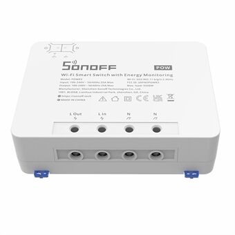 SONOFF POWR3 High Power Smart Switch Strømmåling WiFi Home Voice Control Switch