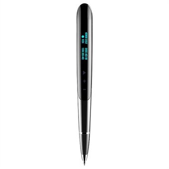Q9 8GB bærbar lydopptaker Digital stemmeopptakerpenn med OLED-skjerm + skrivepenn 2 i 1 for nyhetsintervjuer Forretningsmøte