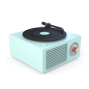 X10 Atomic Bluetooth-høyttalere Retro Vinyl-spiller Desktop trådløse mini stereohøyttalere