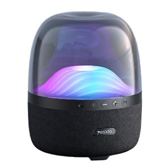 YESIDO YSW08 LED-lys RGB bærbar Bluetooth-høyttaler Nattlys Fargeendring Støtte TF-kort Hjemmekontor Festdekorasjon