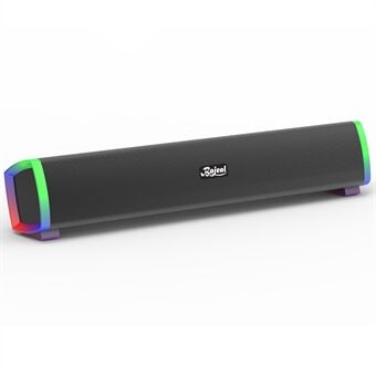 BAJEAL S100 trådløs RGB Bluetooth-høyttaler Bar-formet bærbar subwoofer-støtte AUX+TF-kortspilling for bærbar datamaskin