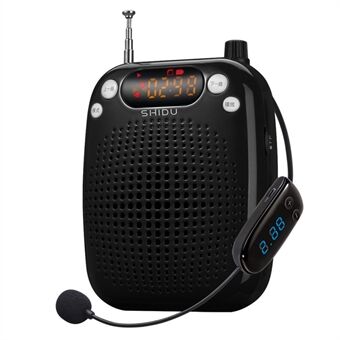 SHIDU S611 10W Portable Voice Amplifier Wireless Microphone HiFi Audio Mini Speaker for Teachers Tourist Guide Yoga Instructors