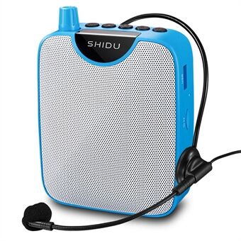 SHIDU M500 10W Portable Voice Amplifier UHF Microphone Personal Mini HiFi Stereo AUX Audio Speaker with OLED Screen for Teachers Guides Instructors