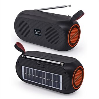 XM-U3S Wireless Bluetooth Speaker Household Outdoor U disk/TF Card Car Subwoofer Solar Power Speaker with FM Radio Function