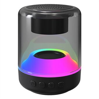 ENKAY HAT- Prince Trådløs Bluetooth 5.0 Mini-høyttaler RGB-belysning Bærbar TF-kortavspilling Subwoofer Størrelse: S