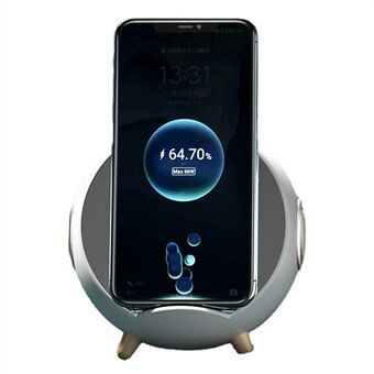 Smart Bluetooth-høyttalerstøtte Trådløs lading Home Voice Mirror Design Mini-høyttaler med Stand