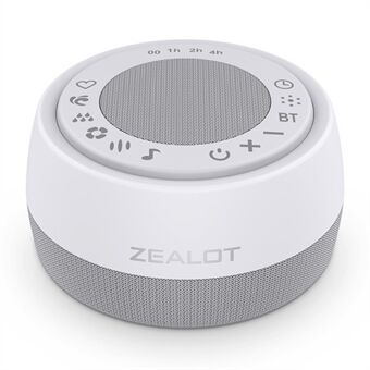 ZEALOT Z5 bærbar trådløs Bluetooth-høyttaler White Noise Sleep-høyttaler med nattlys, støtte TF-kort / taleanrop