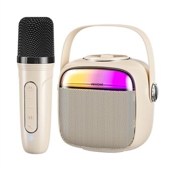 WEKOME D43 karaokemaskin for voksne og Kids, bærbar Bluetooth karaokehøyttaler med trådløs mikrofon