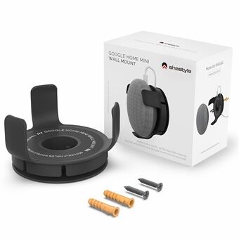 AHASTYLE PT62-G for Google Home Mini Veggfeste Brakettholder Smart Speaker Cord Management Oppbevaringshenger