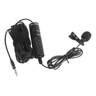 MB-Q01 Lavalier Microphone Clip-on 3.5mm Collar Condenser Lapel Mic