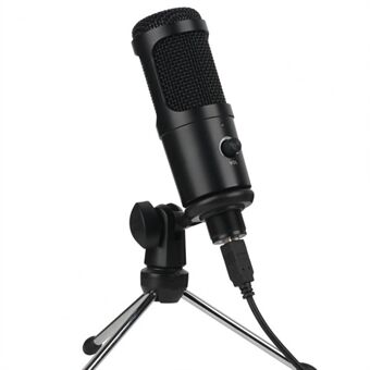 A6 USB Gaming Microphone Computer Condenser PC Mic with Tripod Stand for Streaming Podcasting Gaming Vocal Recording