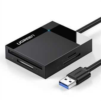 UGREEN 4 i 1 USB 3.0 SD / TF minnekortleser CF MS Compact Flash -kortadapter for bærbar PC
