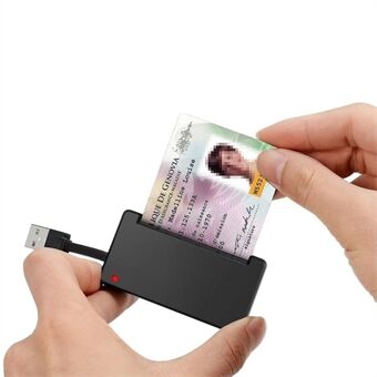 ROCKETEK SCR3 USB 2.0 Smart CAC ID SIM Bankkortleser Datamaskin Bærbar tilkoblingsadapter