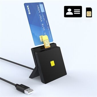 ROCKETEK CR319 USB 2.0 SIM - Smart Bank Card CAC ID SIM -kortleseradapter for Windows Mac PC