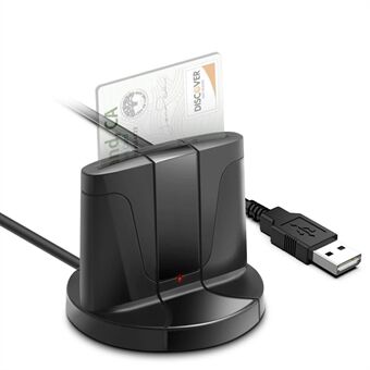 ROCKETEK SCR02 USB 2.0 Smart CAC ID SIM Bankkortleser Datamaskinadapter