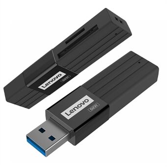 LENOVO D231 bærbar USB 3.0 2-i-1 høyhastighets 5 Gbps TF minnekortleser