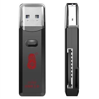 KAWAU C396DUO MINI Series 2-i-1 USB 3.0 5Gbps for SD / TF minnekortleserstøtte 2 kort samtidig