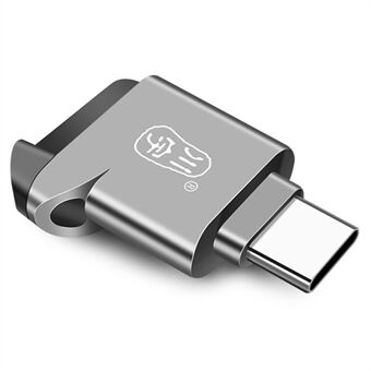 KAWAU C271 USB 2.0 Type-C 480 Mbps TF-kortleser Bærbar nettbrett-telefon Minnekortleser