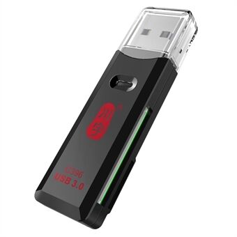 KAWAU C396 MINI Series 2-i-1 USB 3.0 5Gbps høyhastighets for SD / TF minnekortleser