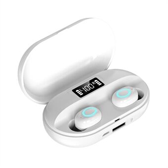 A41 TWS Bluetooth 5.0 Stereo Sport Headset Digital Display Trådløse øretelefoner Mini ørepropper