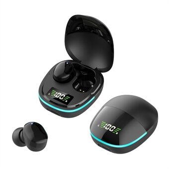 G9S Bluetooth 5.1 trådløse øretelefoner Digital Display TWS Touch vanntette musikkspillhodesett med LED-pustelys