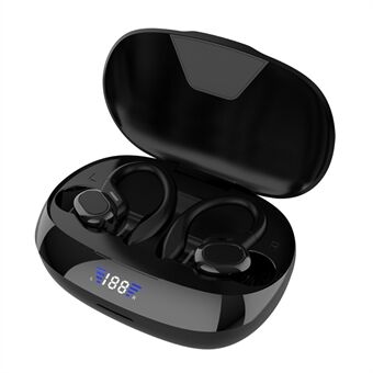 VV2S trådløs digital skjerm HiFi musikk ringer Ørekrok Headset Bluetooth 5.1 øretelefon Power Bank funksjon