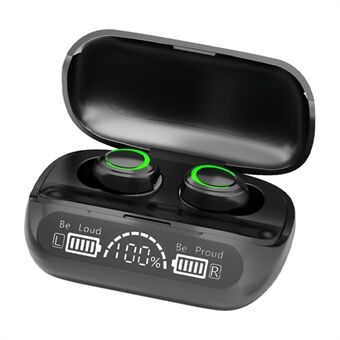 XG02 LED Digital Display TWS Bluetooth-øretelefoner Touch Control Vanntette In-ear Sports-ørepropper