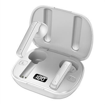 D9 TWS Bluetooth-øretelefoner IPX5 vanntette øretelefoner Sportsøretelefoner med LED digital skjerm