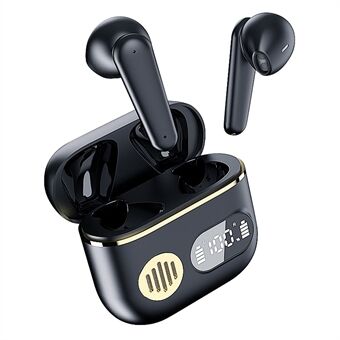 YYK-750 TWS Trådløse Bluetooth-øretelefoner Digital Display HiFi-lyd ENC støyreduserende sportsøretelefoner