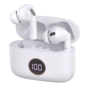 M10 TWS Trådløs Bluetooth-øretelefon ANC-støyreduksjon Digital Display Mini In-ear Stereo Music Headset