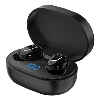 Y16 TWS Trådløs Bluetooth HiFi Stereo In-ear øretelefon LED Digital Display Sport Music Headset