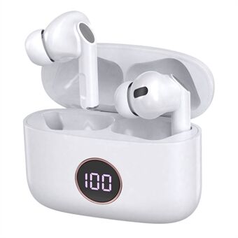 X18 TWS Trådløs Bluetooth-hodetelefon Digital Display Mini In-ear Touch Control HiFi Music Headset