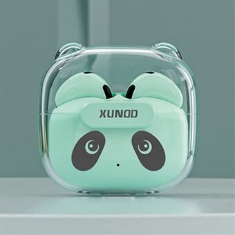 XUNDD X15 GT-05 Cute Panda Bluetooth Earphone Half In-Ear Wireless Headset TWS Earbuds with 270mAh Charging Case