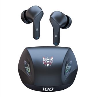 ONIKUMA T33 trådløse ørepropper Støyreduserende Bluetooth-øretelefoner TWS BT5.1 E-sports-spillehodetelefoner med ladeboks